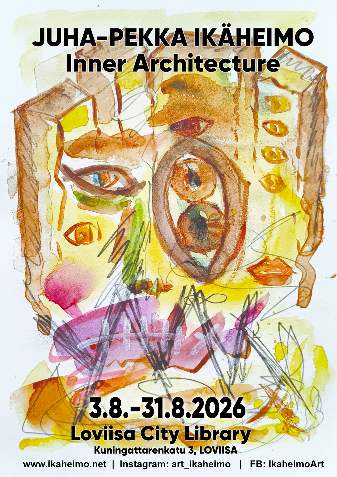 Juha-Pekka Ikäheimo Exhibition Poster LOVIISA 2026